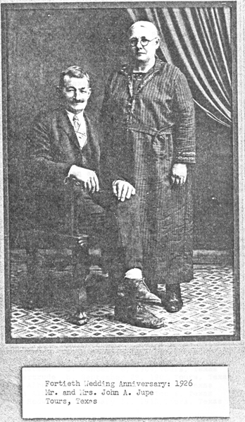 Mr and Mrs John Jupe, my great great great grandfather and my great great great grandmother
